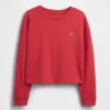 T-shirt oversize per bambini in tessuto pesante con cuciture a vista