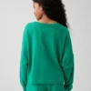 T-shirt oversize per bambini in tessuto pesante con cuciture a vista