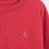 T-shirt oversize per bambini in tessuto pesante con cuciture a vista