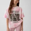 T-shirt oversize per bambini Nirvana