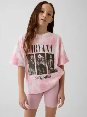 T-shirt oversize per bambini Nirvana