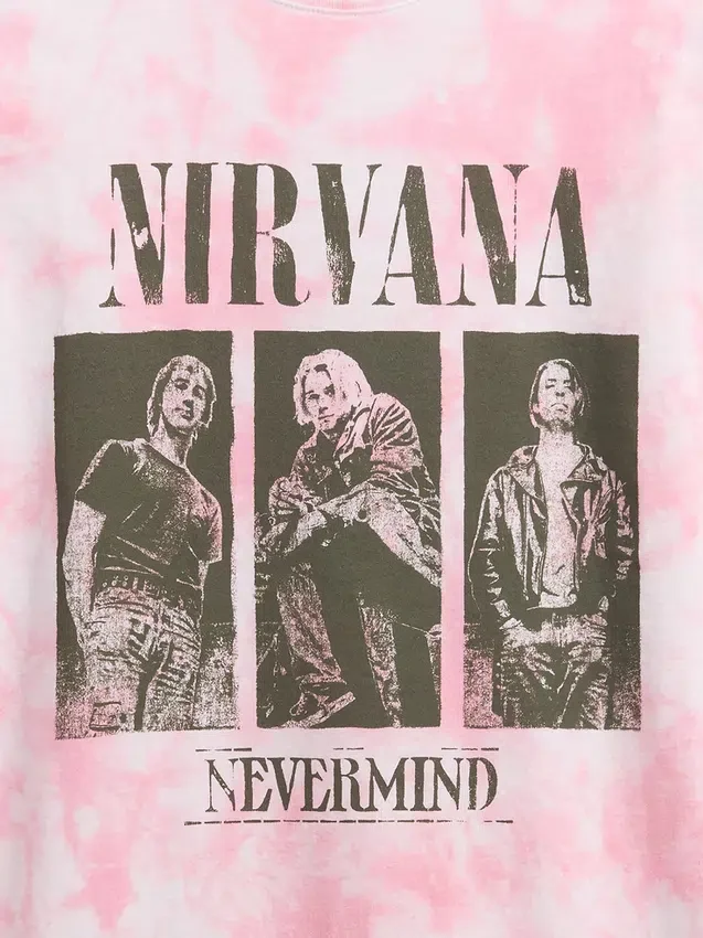T-shirt oversize per bambini Nirvana