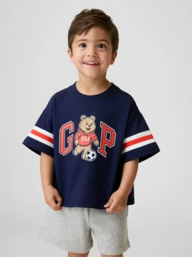 T-shirt oversize per neonato & bebè con logo grafico Brannan Bear Varsity