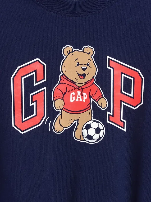 T-shirt oversize per neonato & bebè con logo grafico Brannan Bear Varsity