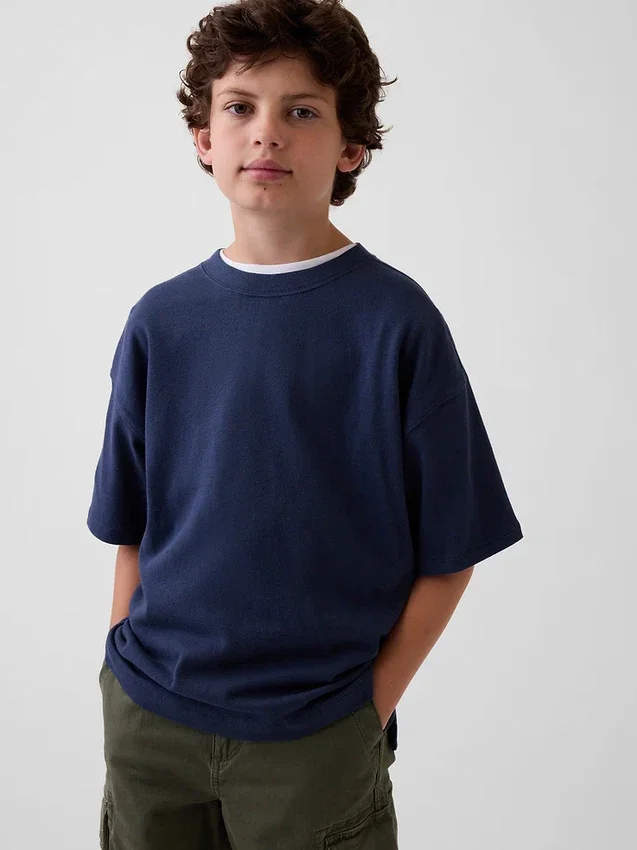 T-shirt oversize pesante per bambini