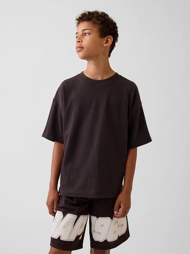 T-shirt oversize pesante per bambini