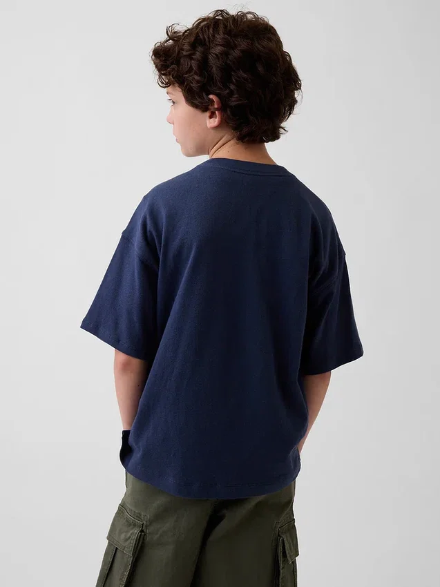 T-shirt oversize pesante per bambini
