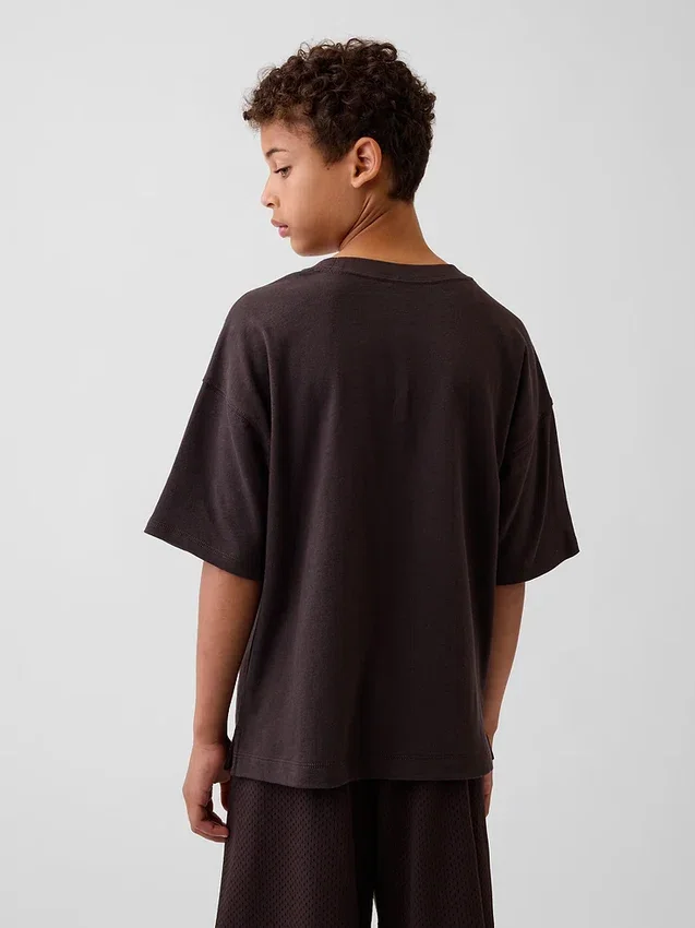 T-shirt oversize pesante per bambini