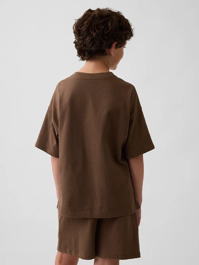 T-shirt oversize pesante per bambini