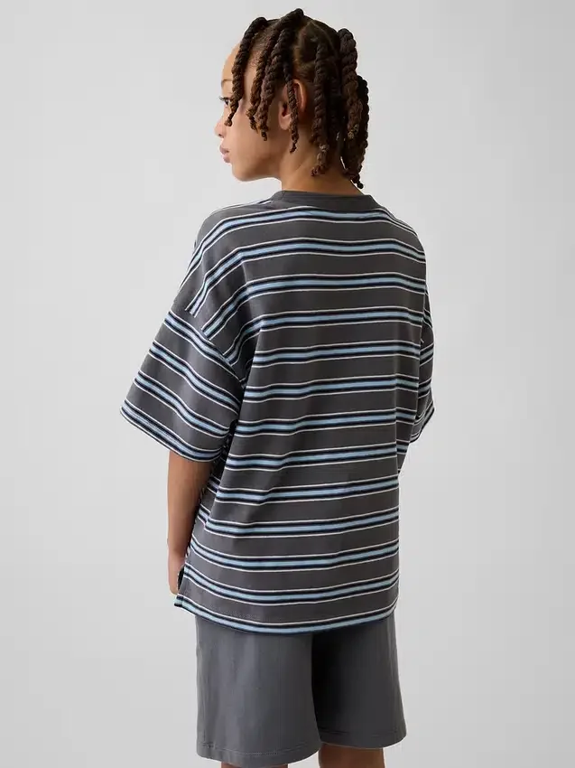T-shirt oversize pesante per bambini