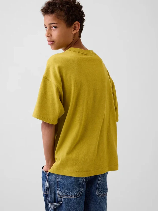 T-shirt oversize pesante per bambini