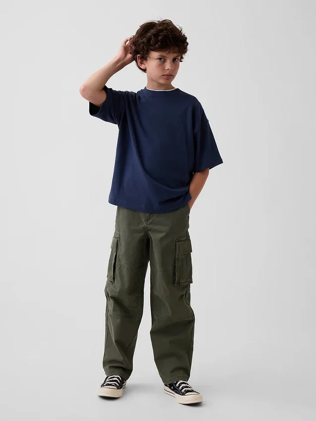 T-shirt oversize pesante per bambini
