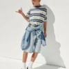 T-shirt oversize pesante per bambini