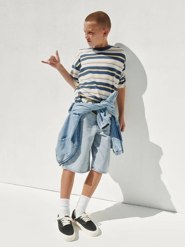 T-shirt oversize pesante per bambini