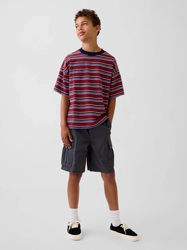 T-shirt oversize pesante per bambini