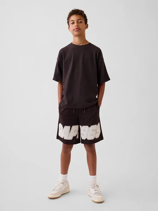 T-shirt oversize pesante per bambini