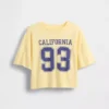 T-shirt oversize squadrata con logo dello Stato per bambini