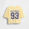 T-shirt oversize squadrata con logo dello Stato per bambini