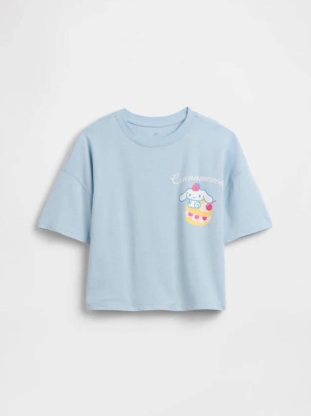 T-shirt oversize squadrata Hello Kitty per bambini