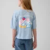 T-shirt oversize squadrata Hello Kitty per bambini