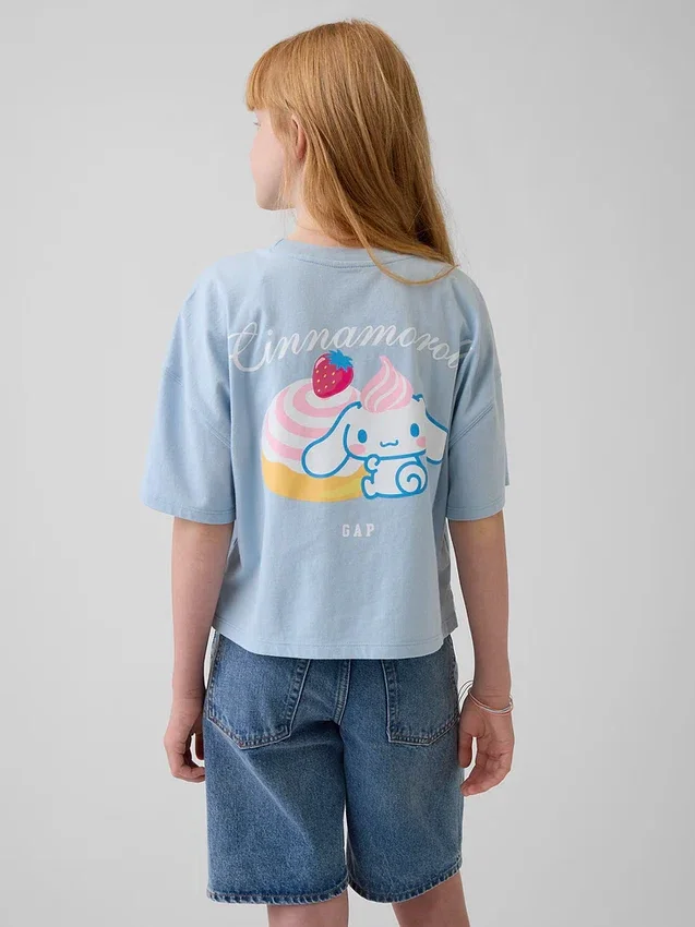 T-shirt oversize squadrata Hello Kitty per bambini