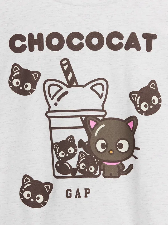 T-shirt oversize squadrata Hello Kitty per bambini