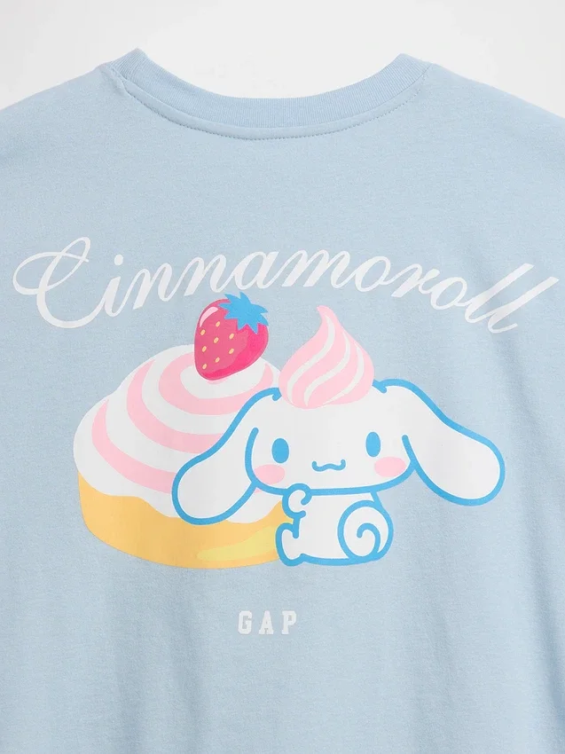 T-shirt oversize squadrata Hello Kitty per bambini