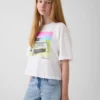 T-shirt oversize squadrata per bambini