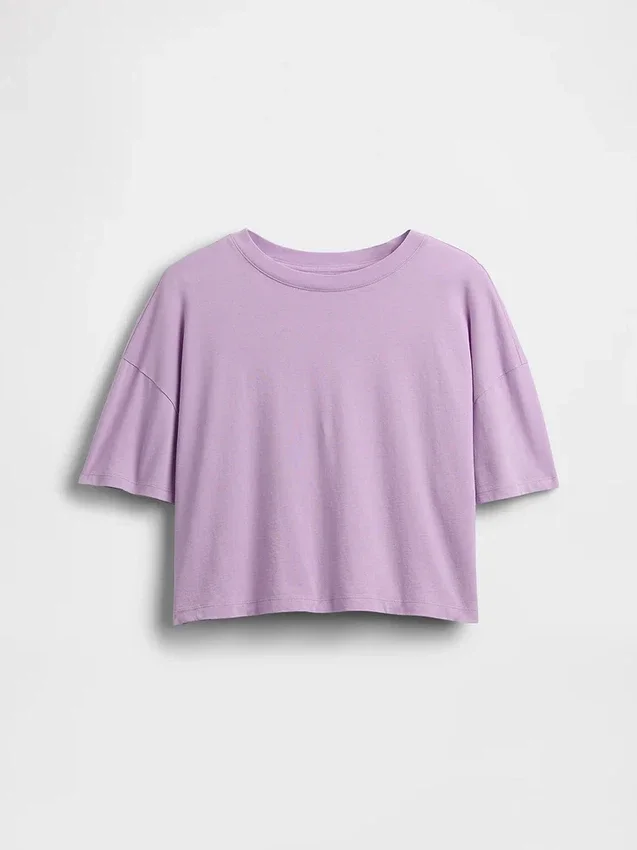 T-shirt oversize squadrata per bambini