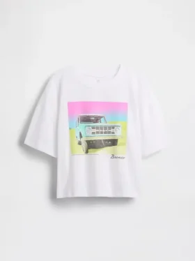 T-shirt oversize squadrata per bambini