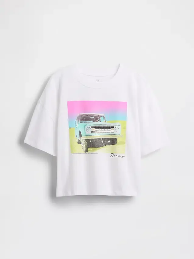 T-shirt oversize squadrata per bambini