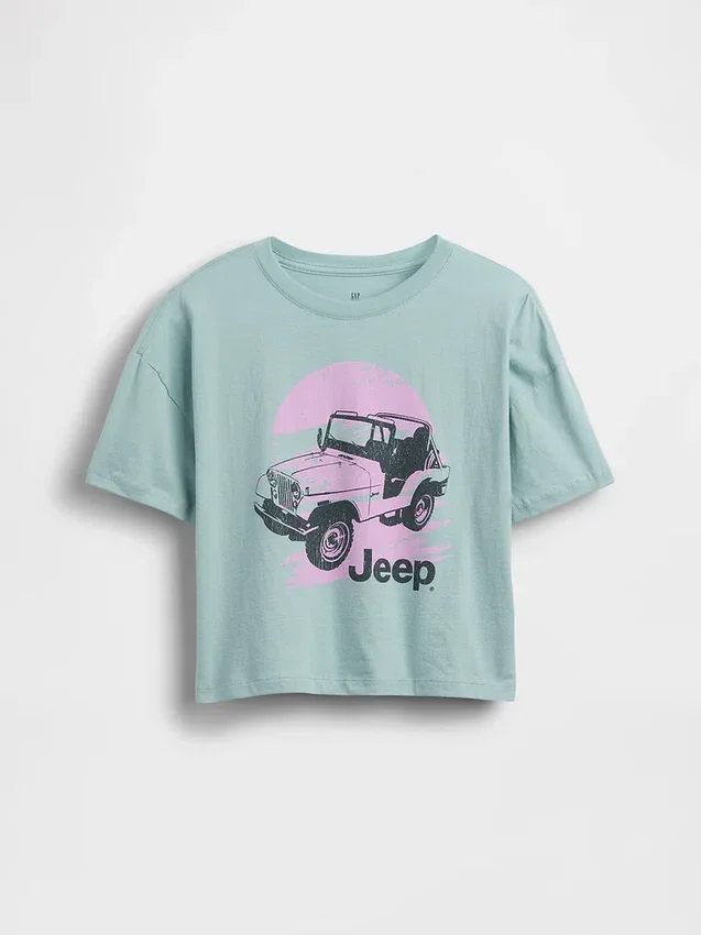 T-shirt oversize squadrata per bambini