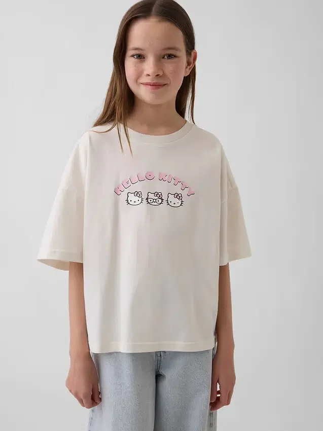 T-shirt oversize squadrata Sanrio per bambini