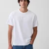 T-shirt per adulti con logo, dal taglio morbido e in tessuto pesante