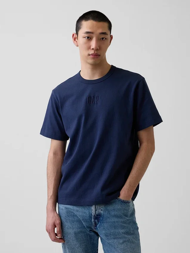 T-shirt per adulti con logo, dal taglio morbido e in tessuto pesante