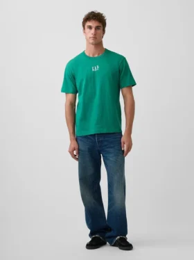 T-shirt per adulti con logo, dal taglio morbido e in tessuto pesante