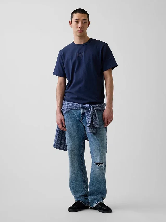 T-shirt per adulti con logo, dal taglio morbido e in tessuto pesante