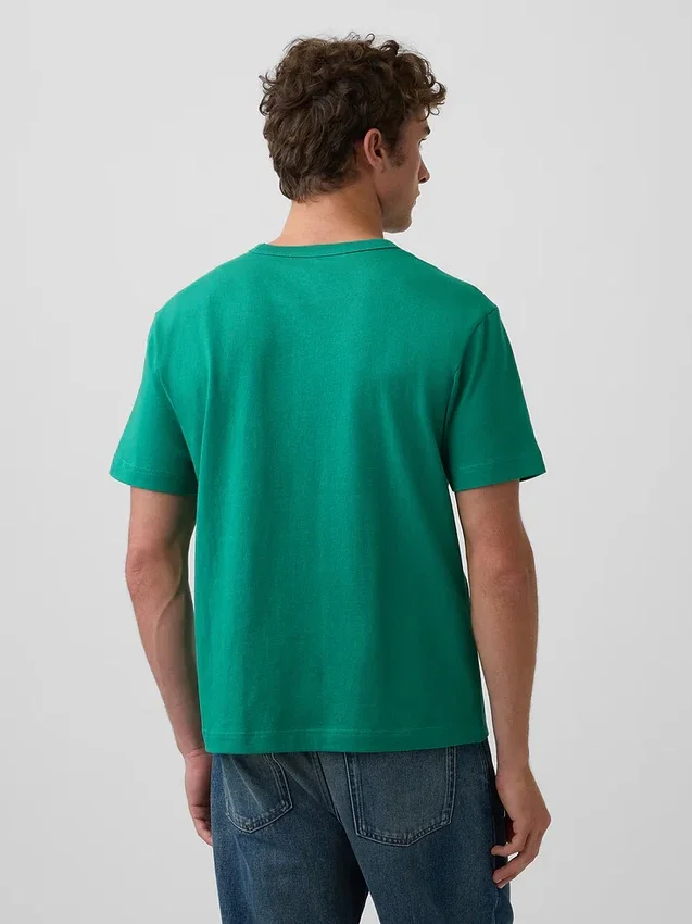 T-shirt per adulti con logo, dal taglio morbido e in tessuto pesante