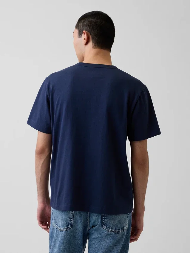 T-shirt per adulti con logo, dal taglio morbido e in tessuto pesante