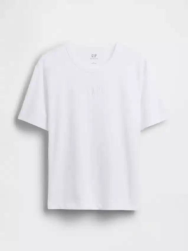 T-shirt per adulti con logo, dal taglio morbido e in tessuto pesante