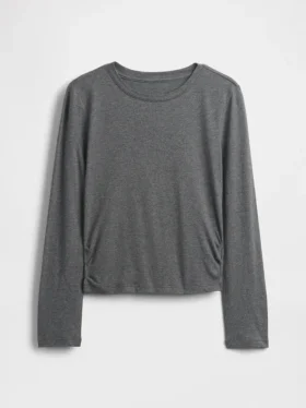 T-shirt per bambini con arricciature sui fianchi