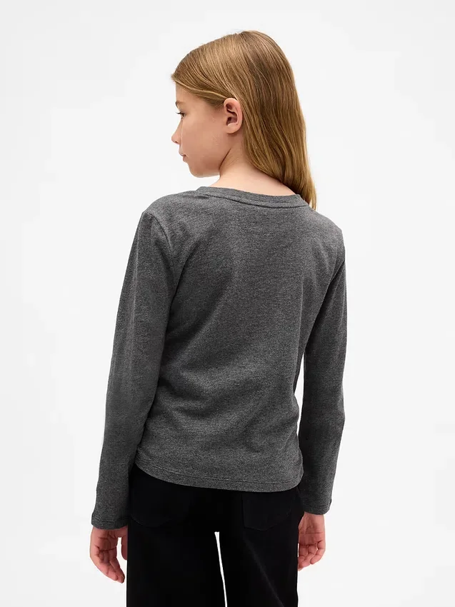 T-shirt per bambini con arricciature sui fianchi