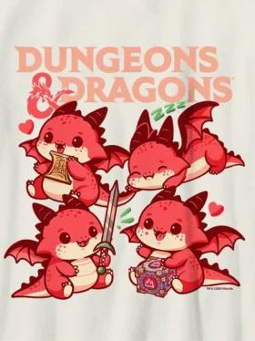 T-shirt per bambini con grafica Chibi di Dungeons & Dragons
