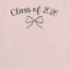 T-shirt per bambini con grafica "Class of 2026" e fiocco