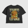 T-shirt per bambini con grafica dei girasoli di Van Gogh