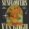 T-shirt per bambini con grafica dei girasoli di Van Gogh