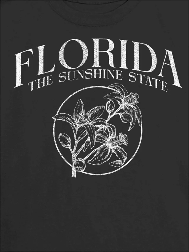 T-shirt per bambini con grafica "Florida Sunshine State"