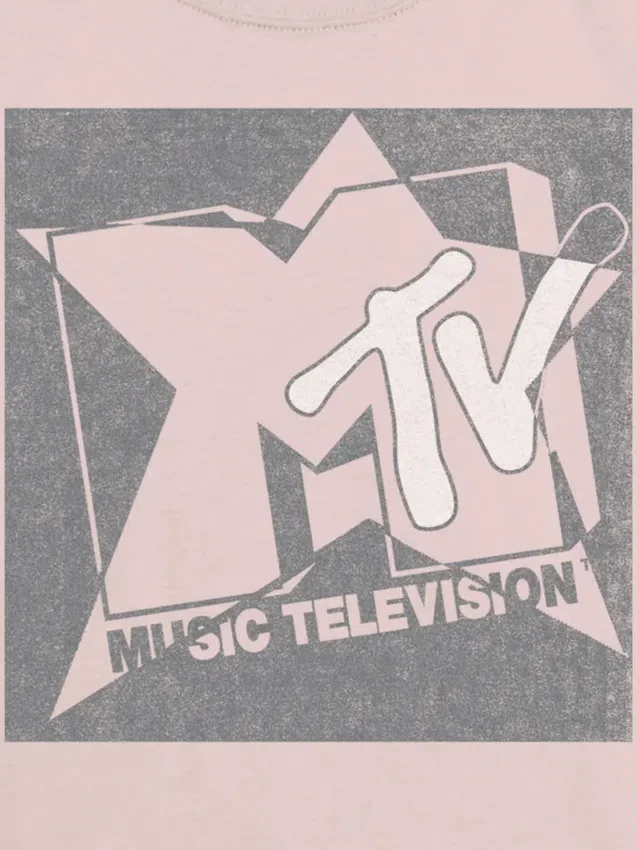 T-shirt per bambini con grafica "Grunge Star" di MTV