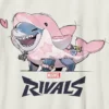 T-shirt per bambini con grafica "Lovey Jeff" della serie Marvel Rivals