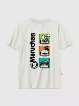 T-shirt per bambini con grafica Maruchan in stile Pop Art